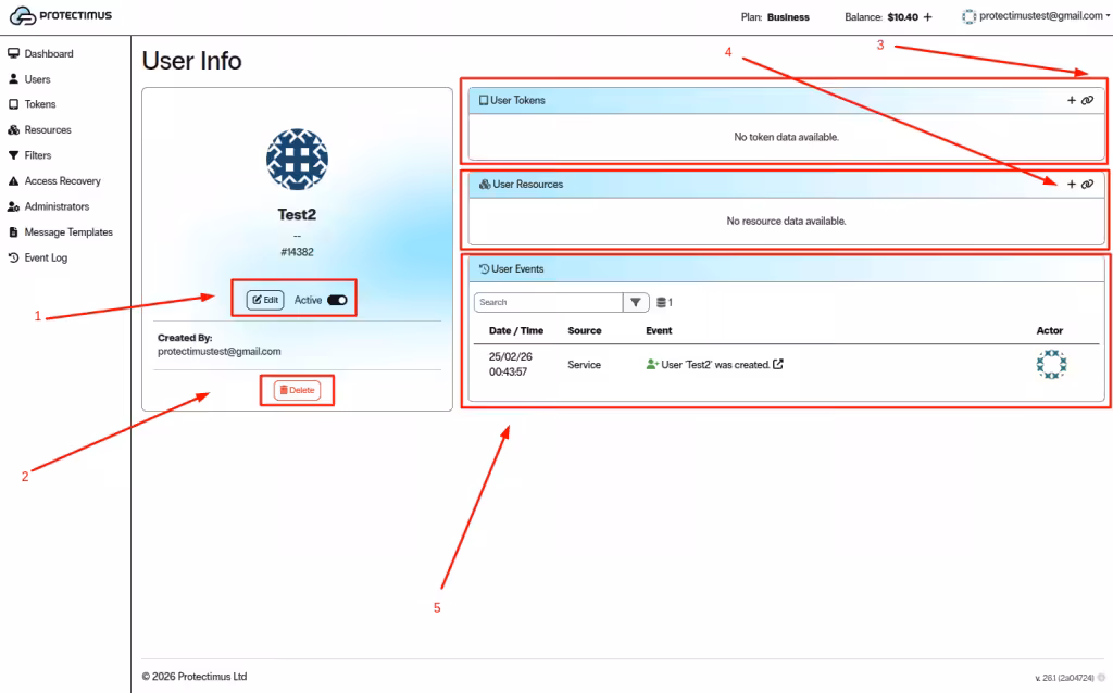 User Dashboard
